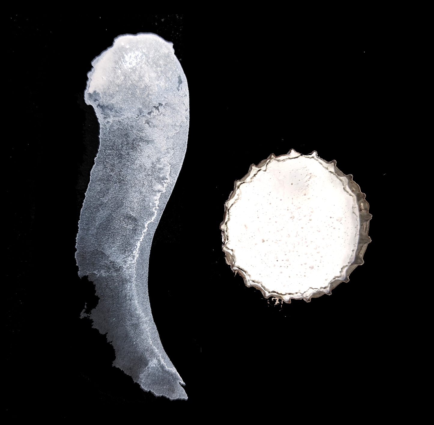 Gouache Sticky Caps - White