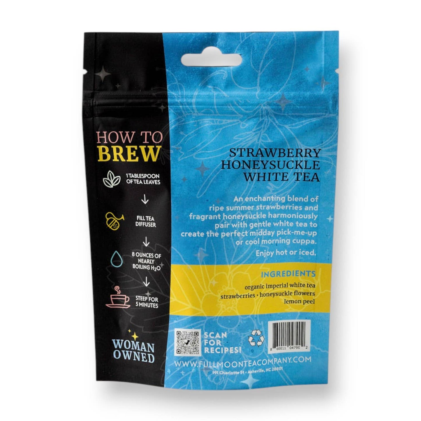 Strawberry Honeysuckle White Tea - Premium Loose Leaf Fruity
