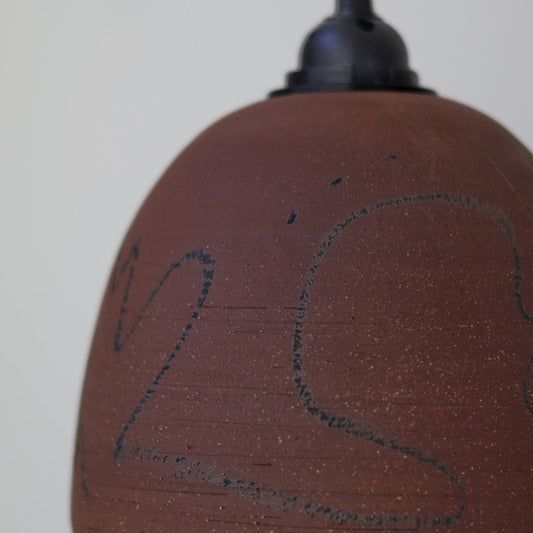 Handmade Ceramic Illuminated Pendant Light #0101