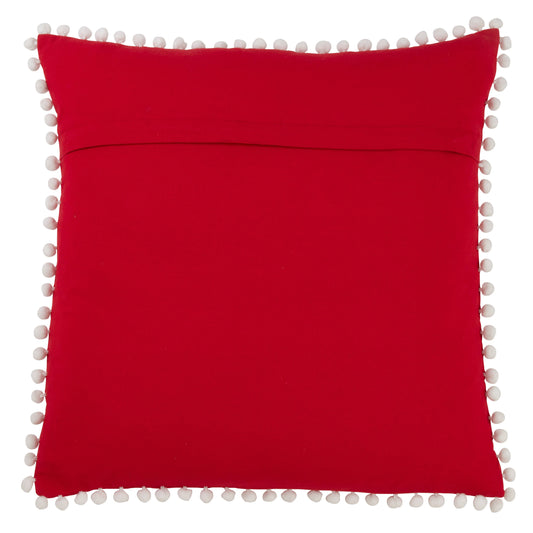 Red Sugar Skull Cotton Pillow