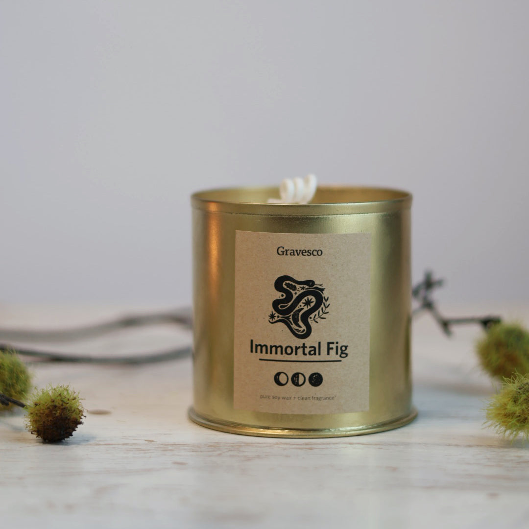 Immortal Fig Candle in Gold Tin