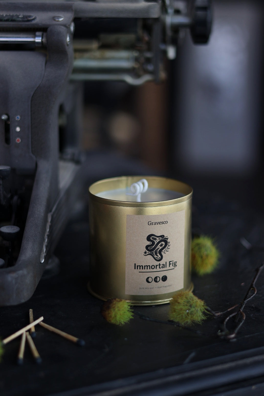 Immortal Fig Candle in Gold Tin
