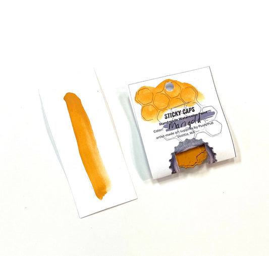 Watercolor Sticky Cap - Marigold