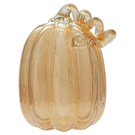 Glass Pumpkin  - Large, Apple Cider