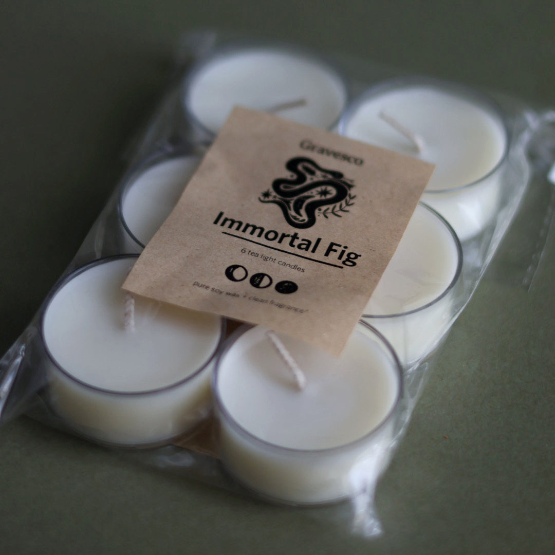 Tea Light Candle - Set of 6 Pure Soy Wax