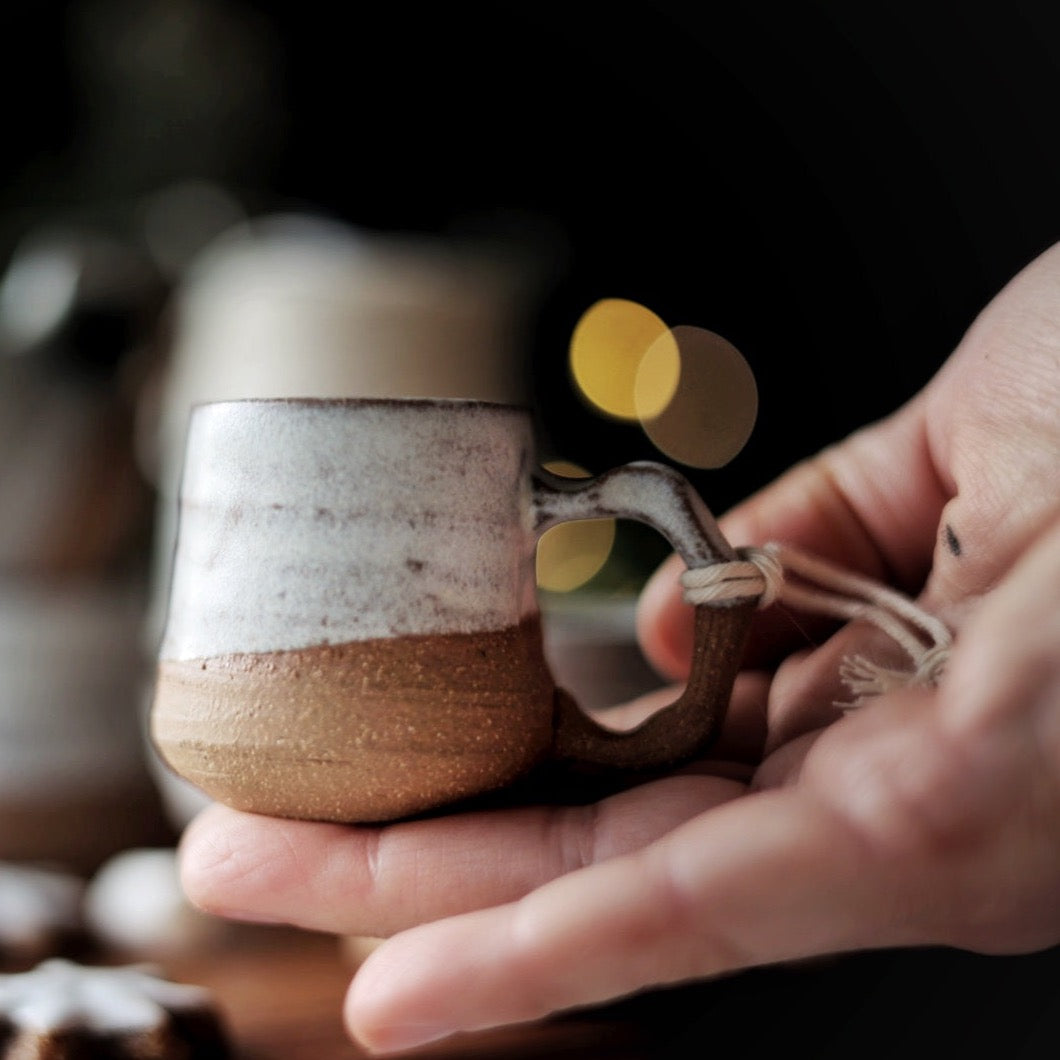 Artist Choice Mug Tiny Ornament in 2 Color Options