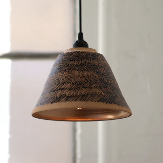 Handmade Ceramic Illuminated Pendant Light #0102