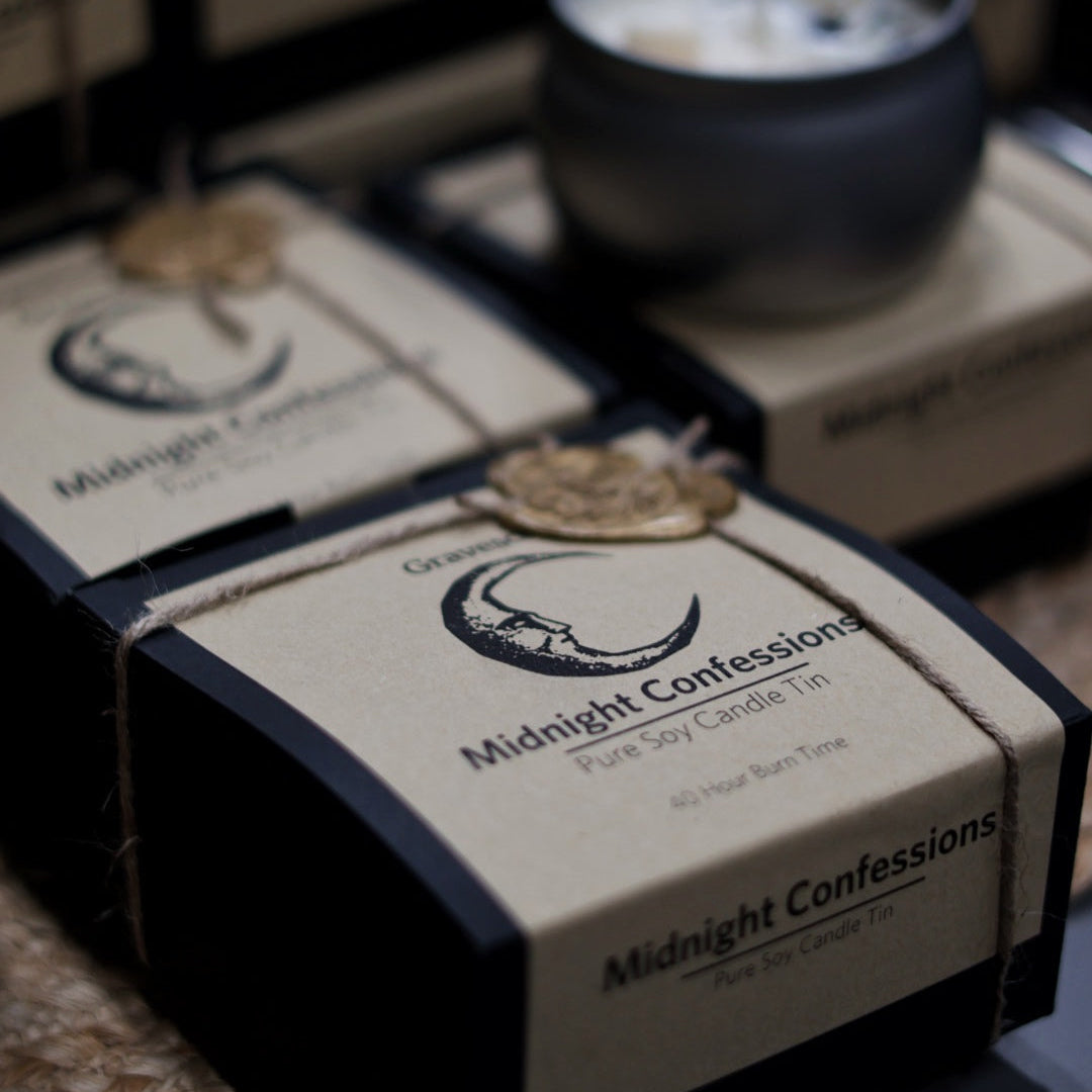 Midnight Confessions Candle in Dark Rose & Santal