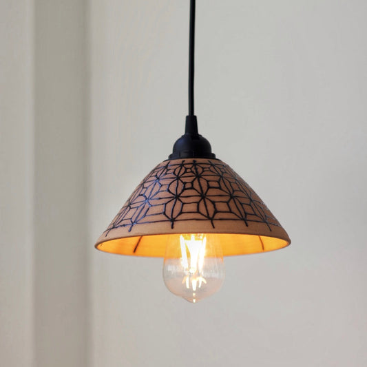 Handmade Ceramic Illuminated Pendant Light #0105