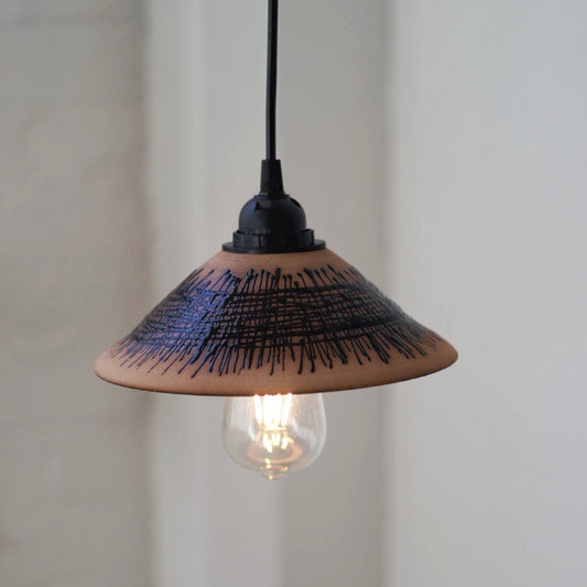 Handmade Ceramic Illuminated Pendant Light #0107