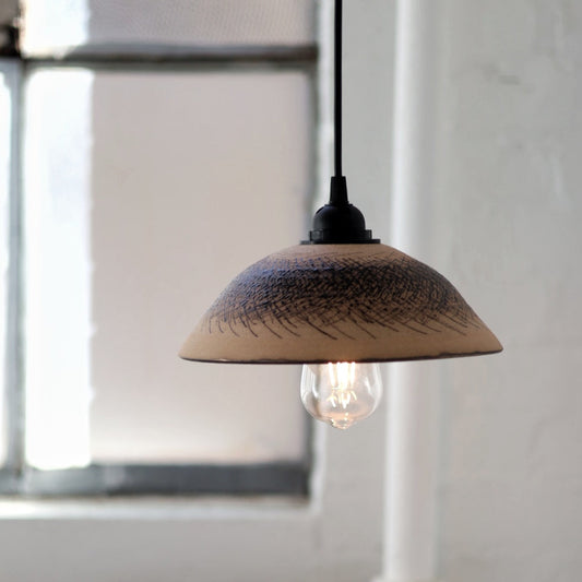 Handmade Ceramic Illuminated Pendant Light #0110