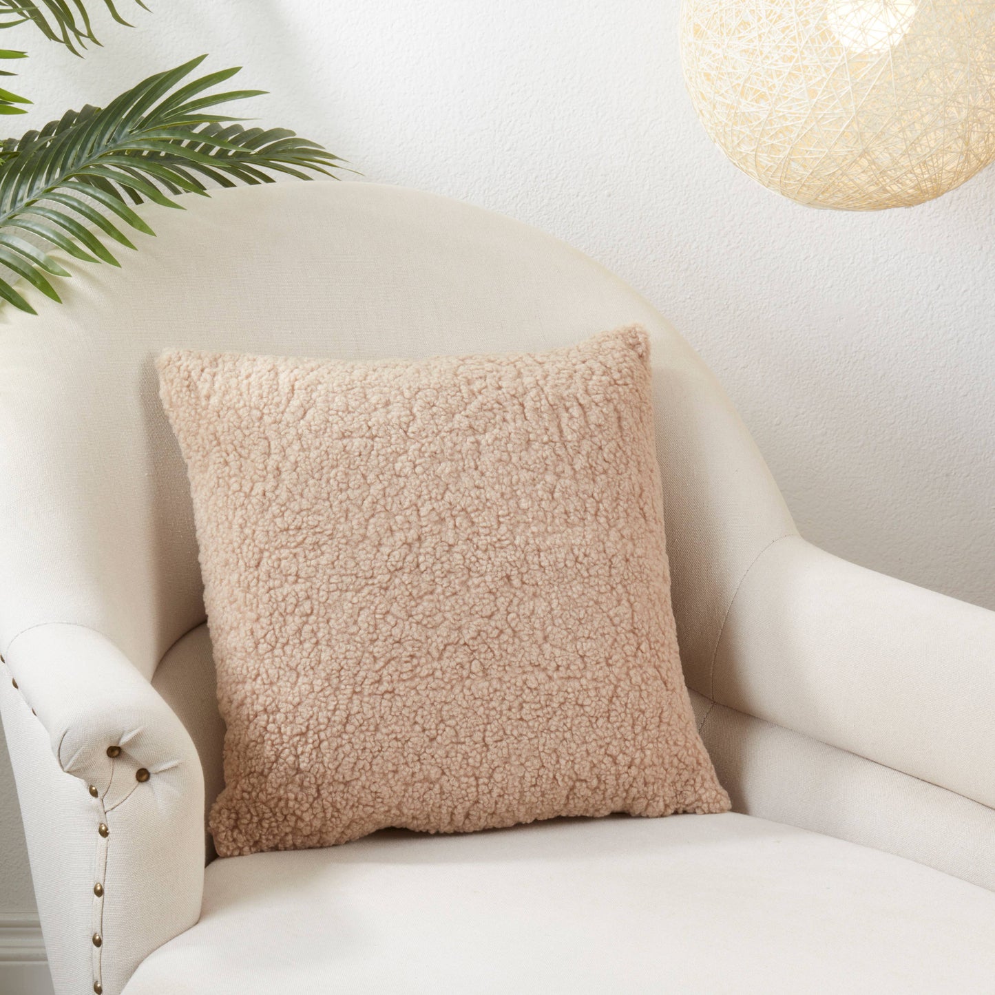 Faux Fur Throw Pillow