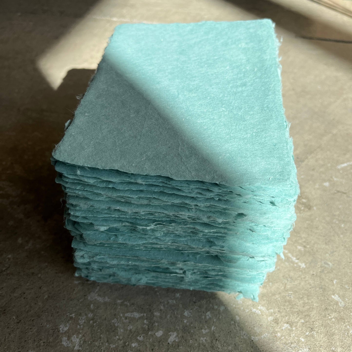 Handmade Paper Sheet Set in 5x7: Natural - soft white