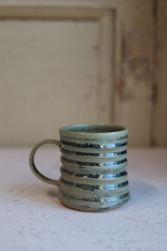 Diner Inspired Mug in Moss Green