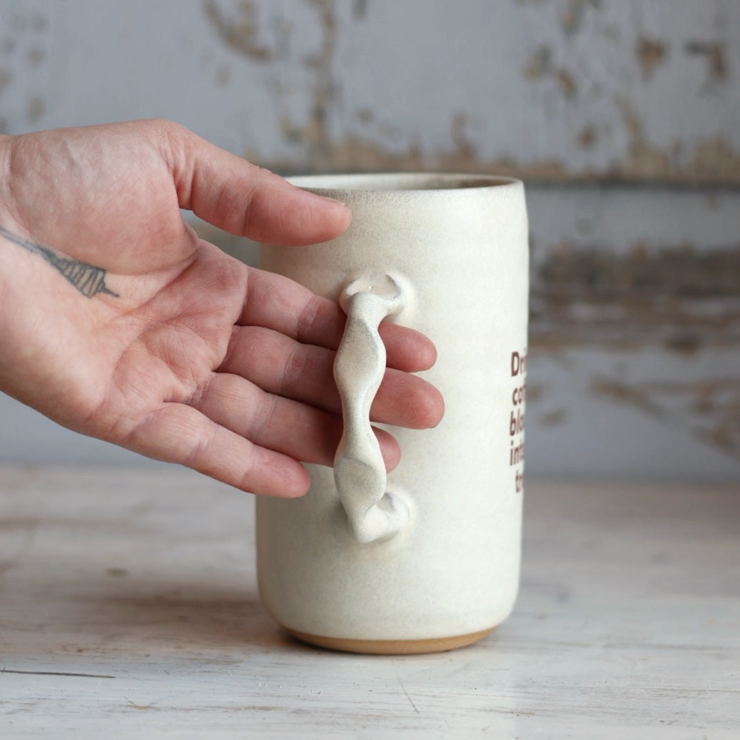 20 oz Mug Drinking Coffee Blocking Internet Trolls