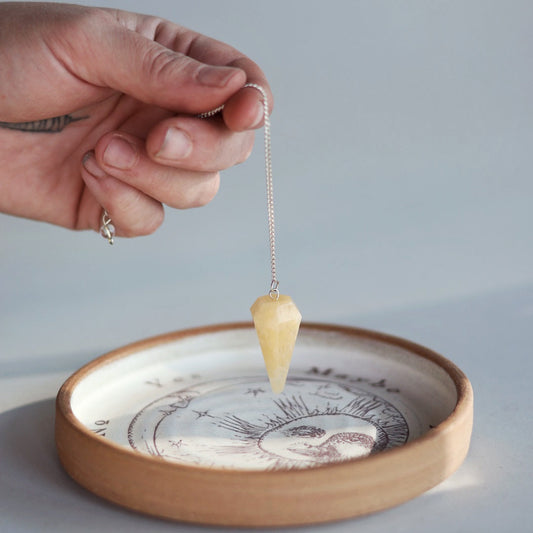 Yellow Aventurine Pendulum ~ Faceted Crystal Pendulum