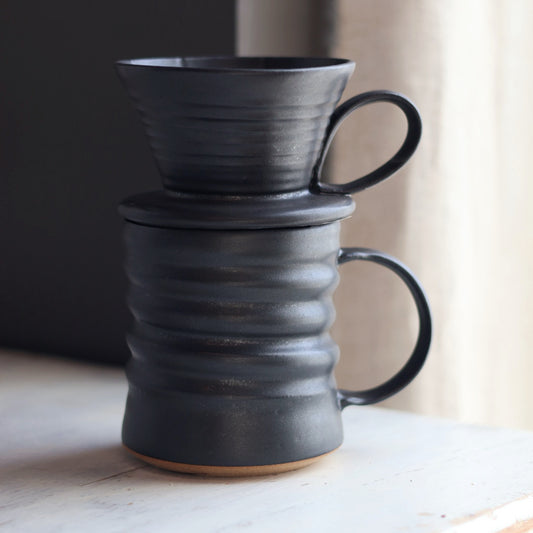 V60 Coffee Dripper - Fully Glazed in 2 Color Options