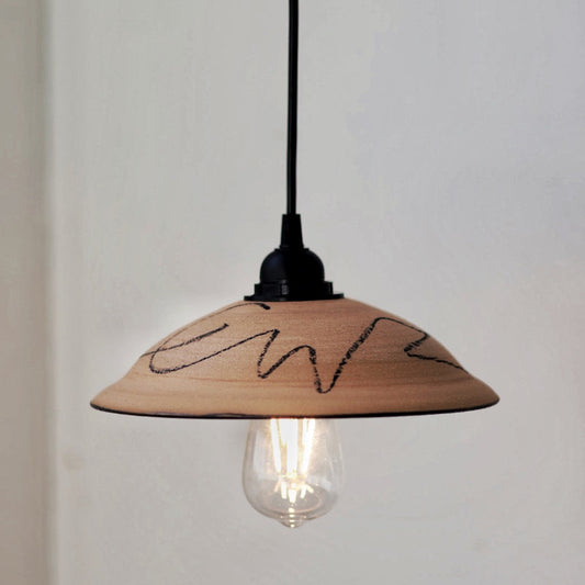 Handmade Ceramic Illuminated Pendant Light #0103