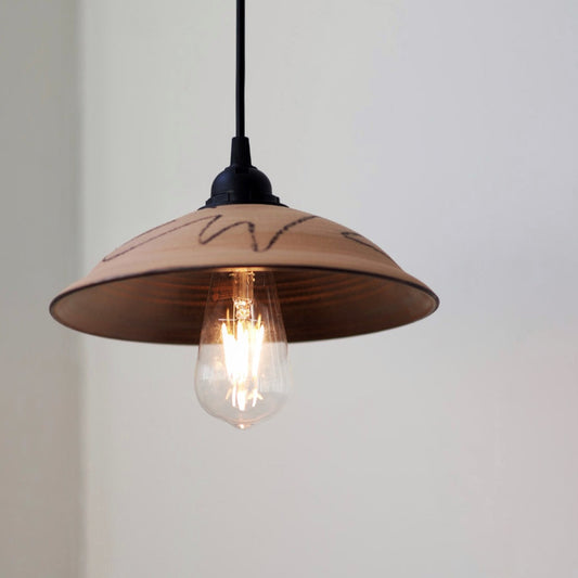 Handmade Ceramic Illuminated Pendant Light #0103