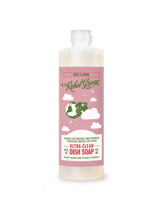 Rebel Green Dish Soap -9 fragrances 16 oz