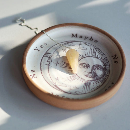 Yellow Aventurine Pendulum ~ Faceted Crystal Pendulum