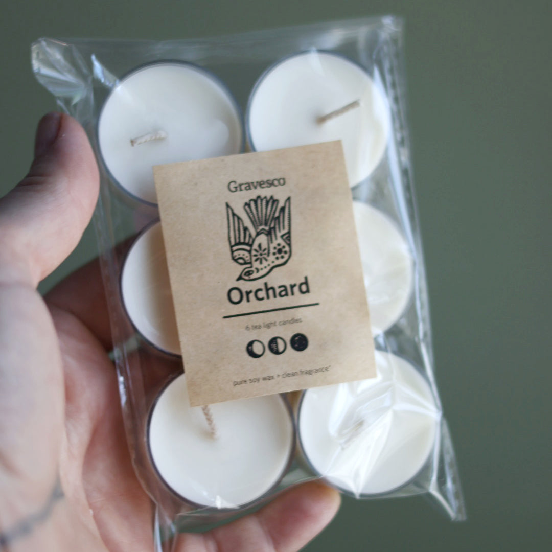 Tea Light Candle - Set of 6 Pure Soy Wax