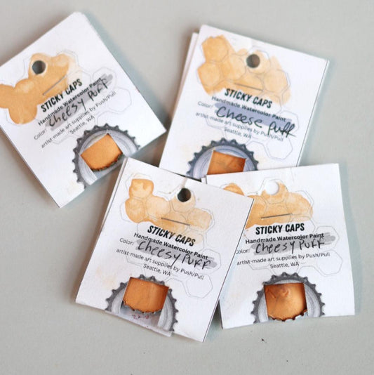 Watercolor Sticky Cap - Cheesy Puff