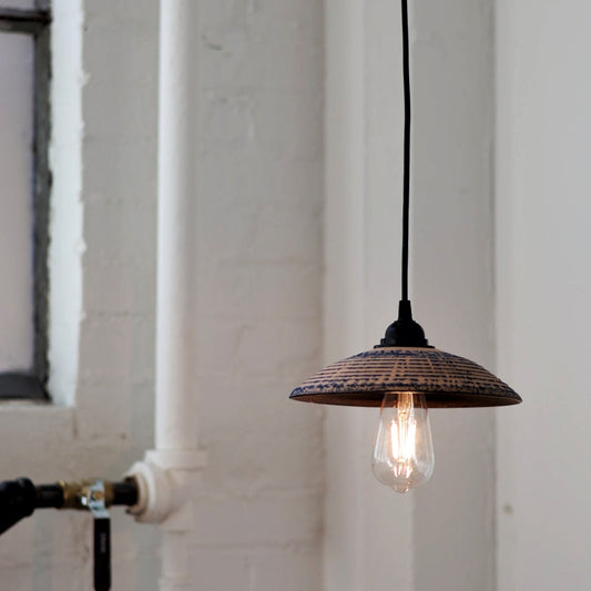 Handmade Ceramic Illuminated Pendant Light #0109