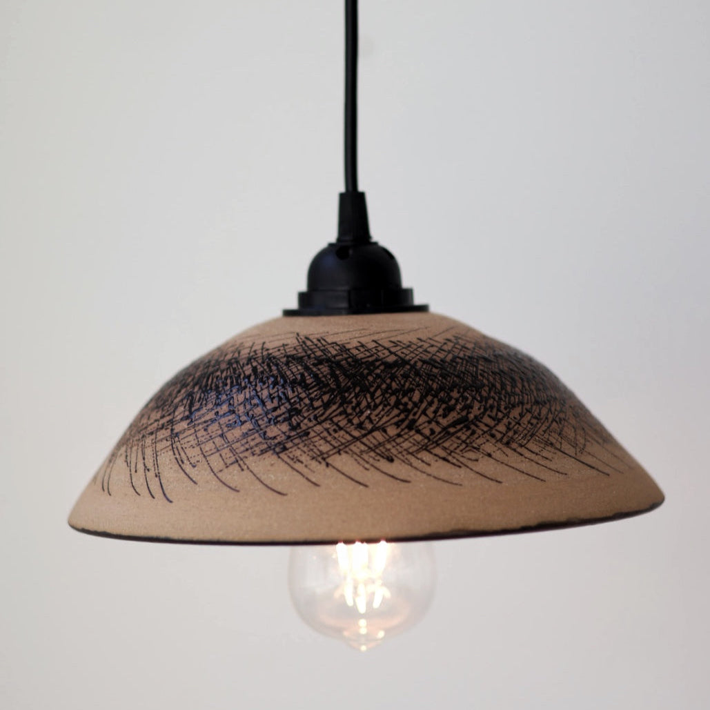Handmade Ceramic Illuminated Pendant Light #0110