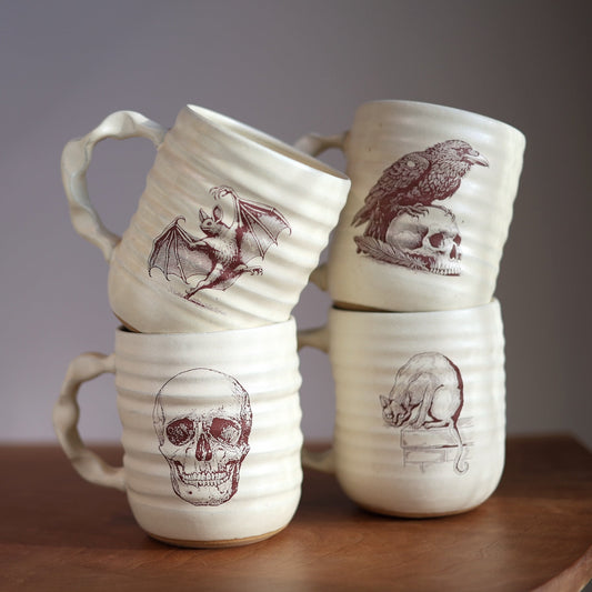Jumbo Companion Mug in Cream | Slow Dark Feline
