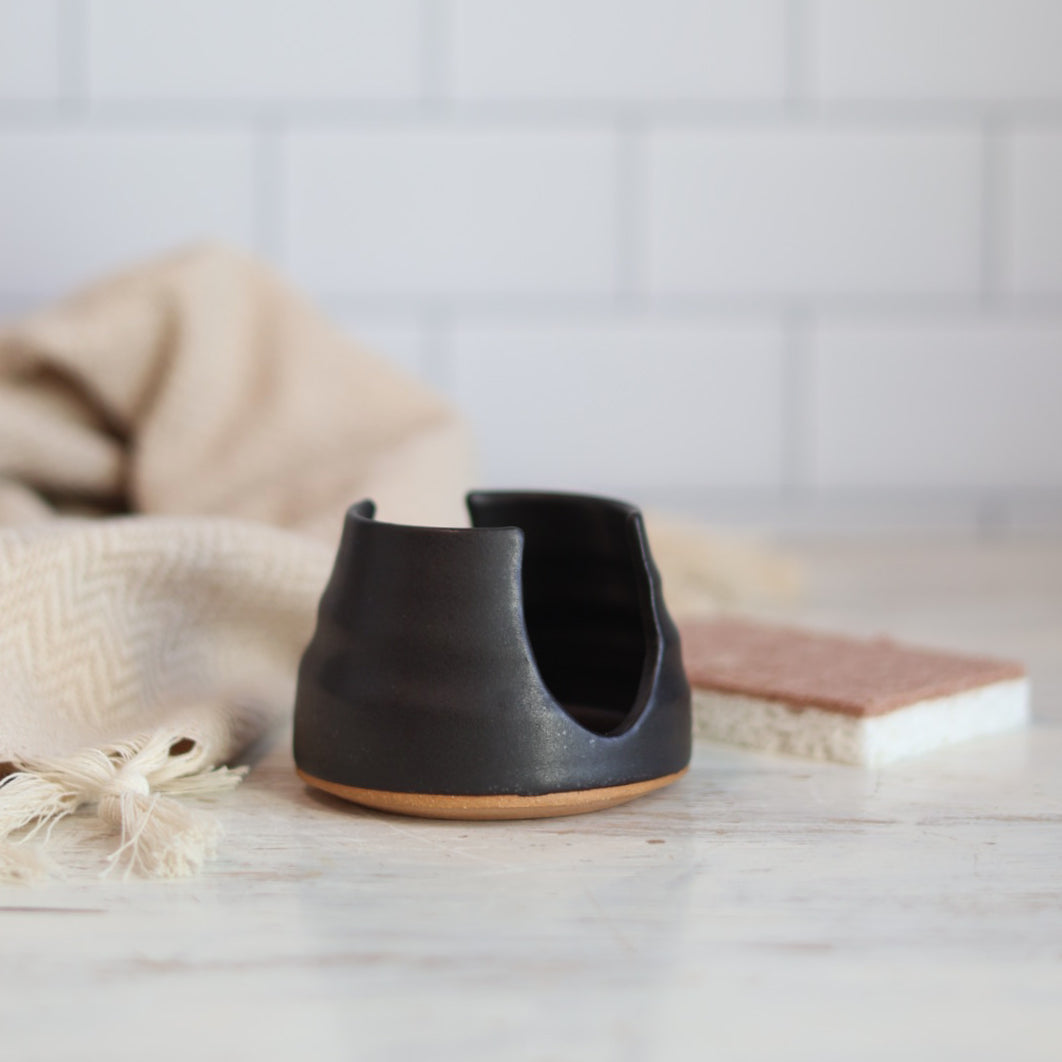Sponge Holder in White, Black or Cream