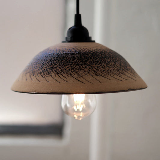 Handmade Ceramic Illuminated Pendant Light #0110
