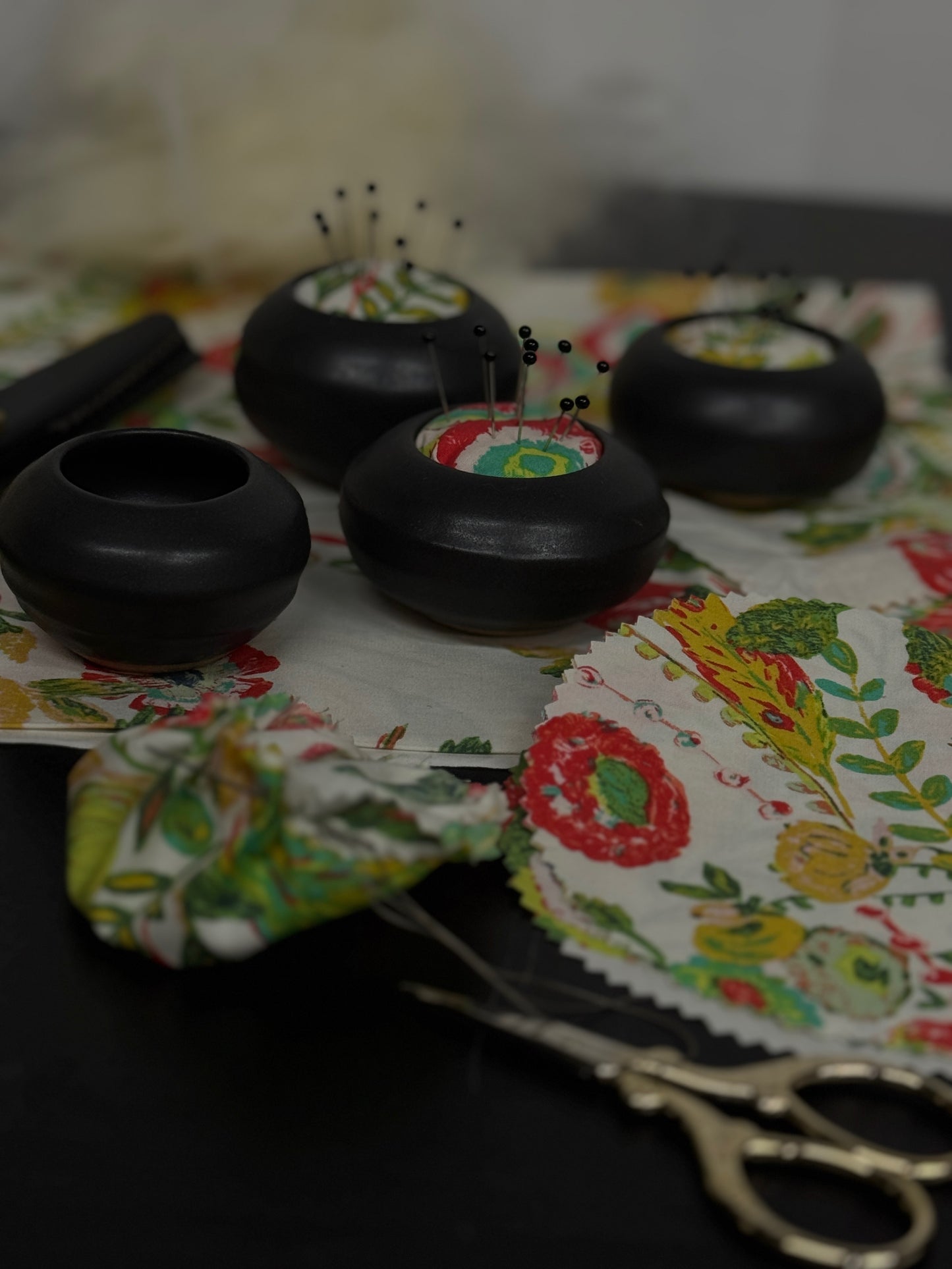 Pin Cushion in Black