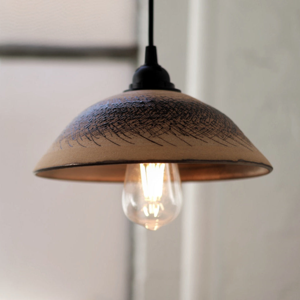 Handmade Ceramic Illuminated Pendant Light #0110
