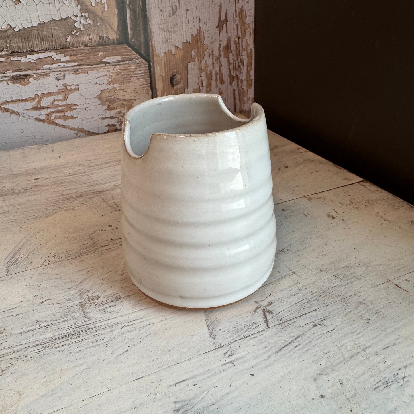 Handmade Ceramic Brush Rest & Water Cup for Artists in 3 Color Options