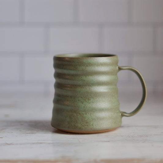 Diner Inspired Mug in Sage Green