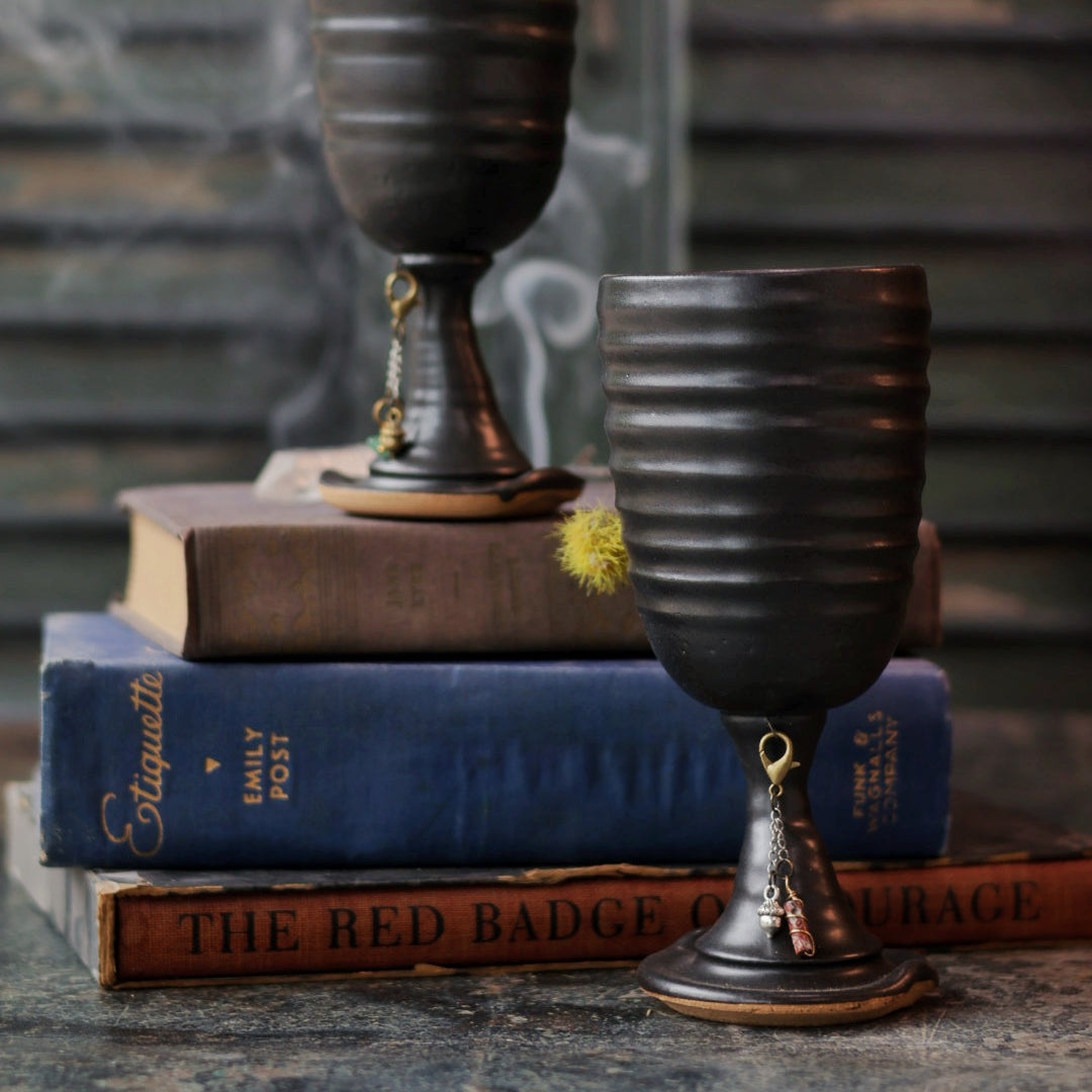 Black Chalice in 2 Sizes | Handmade for Halloween