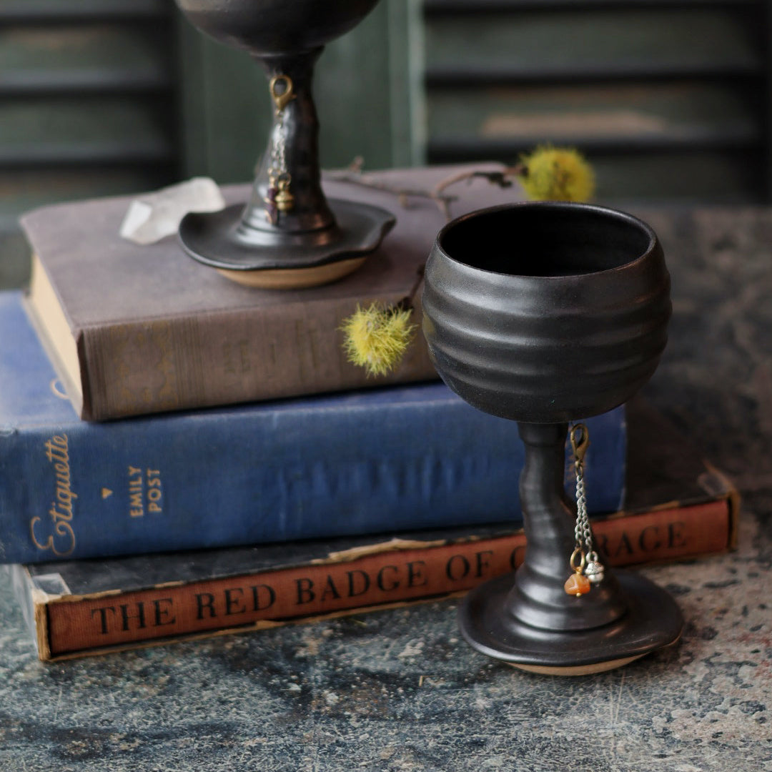 Black Chalice in 2 Sizes | Handmade for Halloween