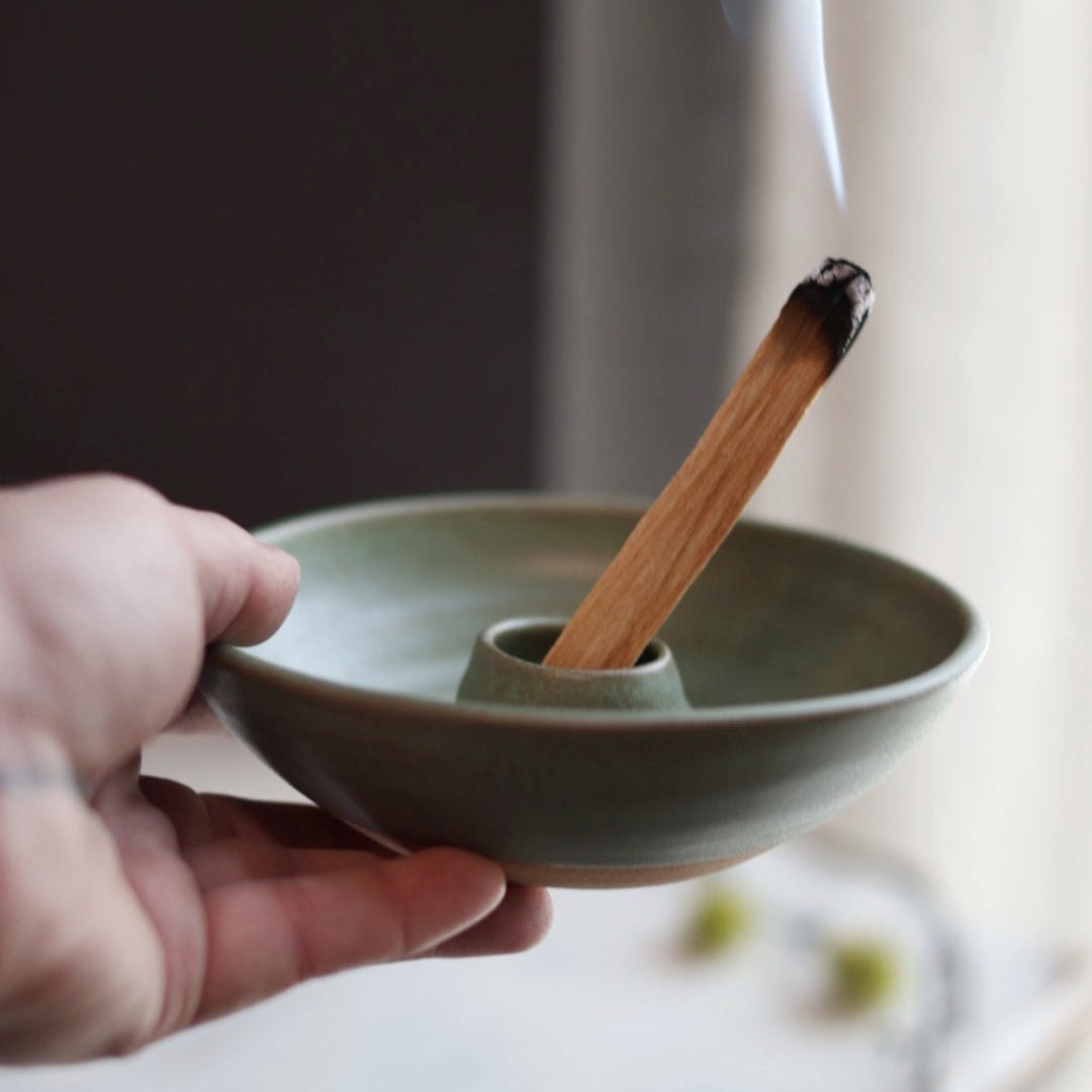 Palo Santo Burning Dish in Sage Green | Limited Edition