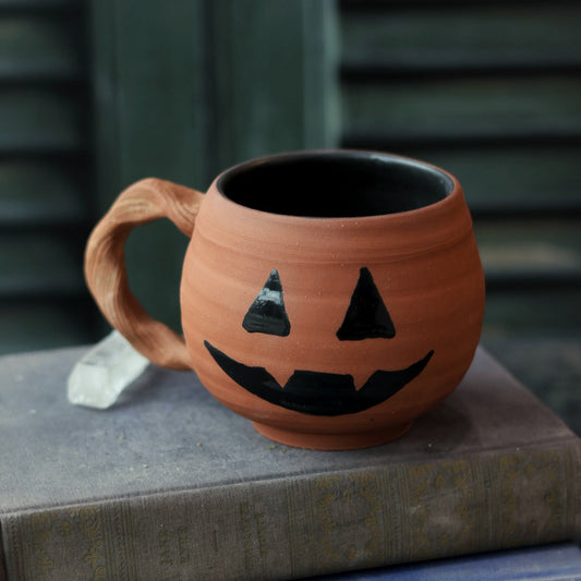 Jack O Lantern Pumpkin Mug | Handmade for Halloween
