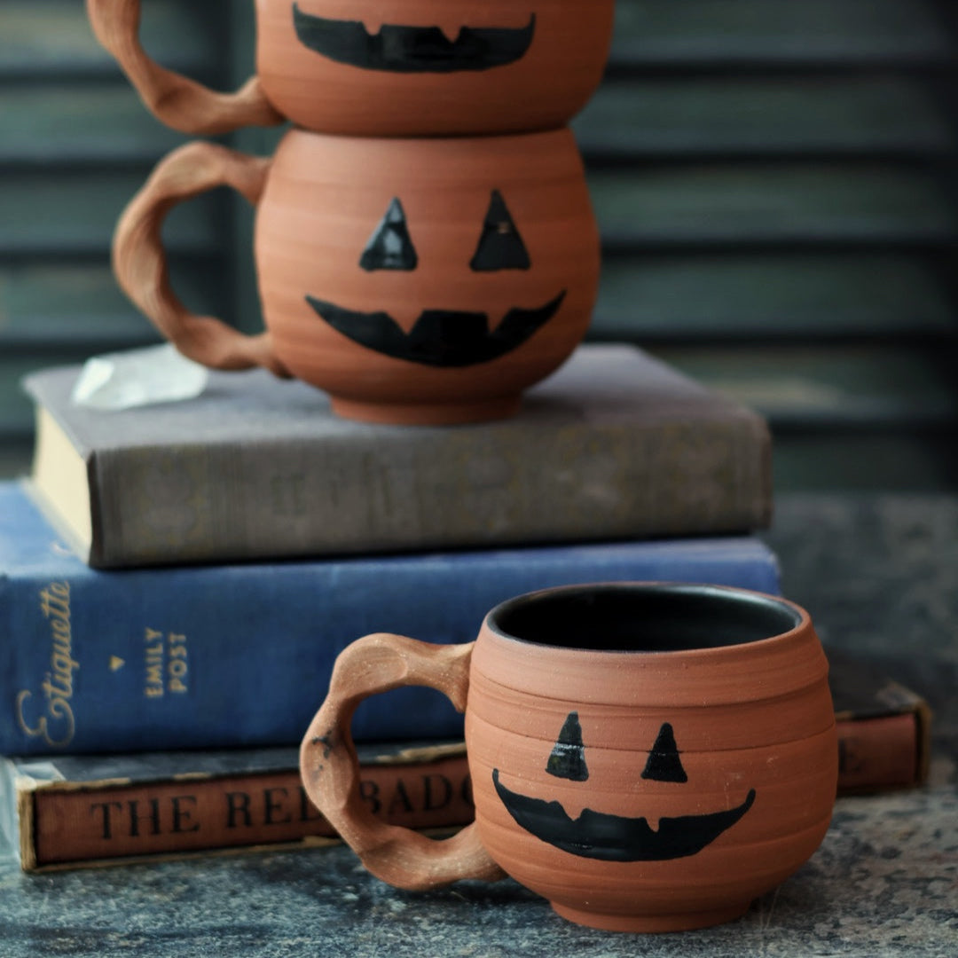 Jack O Lantern Pumpkin Mug | Handmade for Halloween