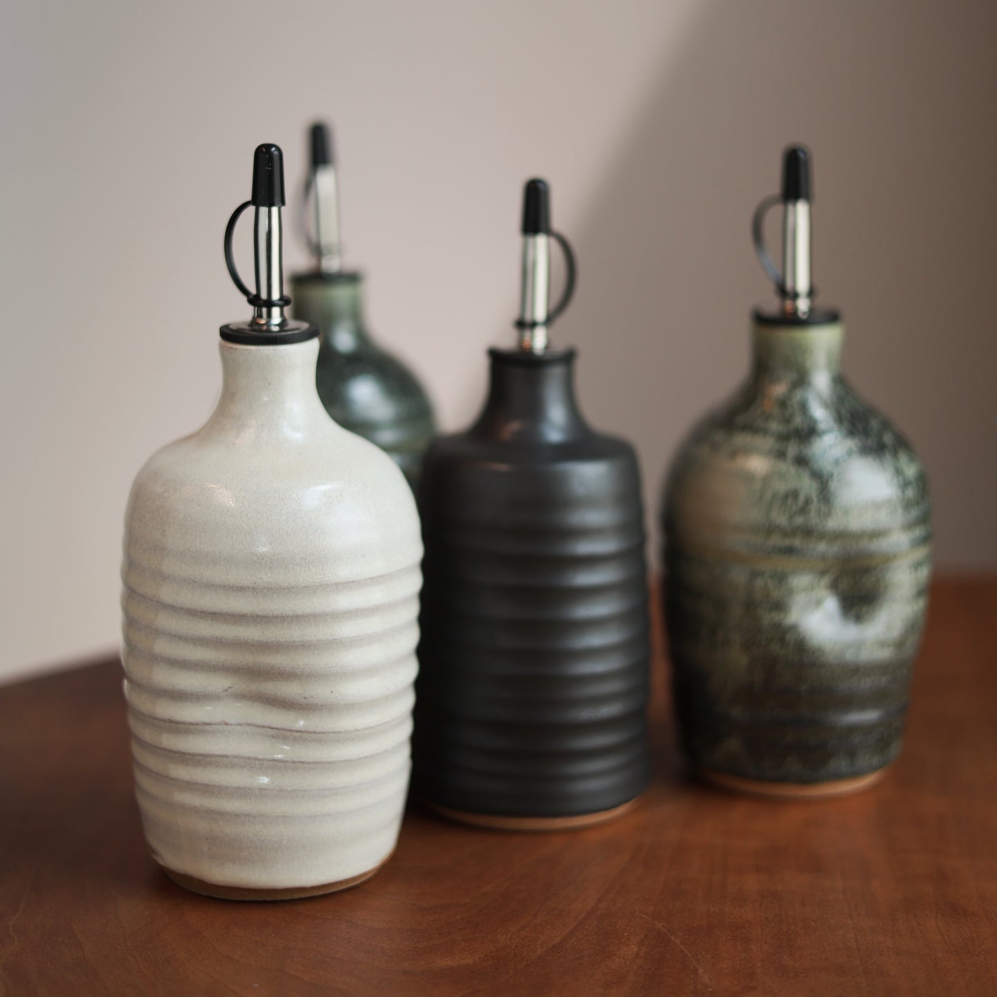 Olive Oil Cruet in Sage Green