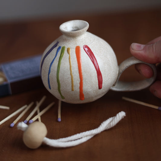 Rainbow Writer's Oil Lamp