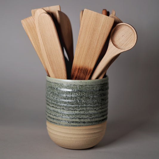 Utility Crock in Moss Green - Large