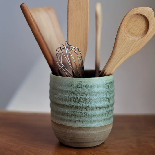 Utility Crock in Moss Green - Small