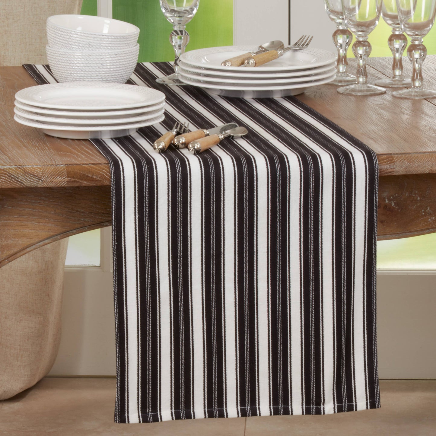 Striped Design Table Runner