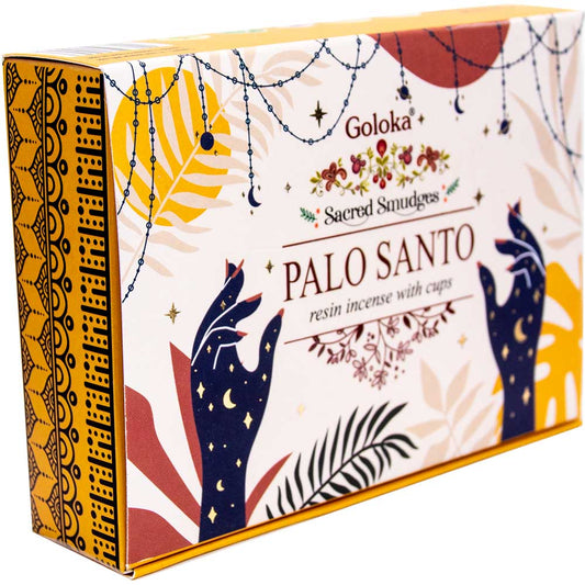 Goloka Sacred Smudges Resin Cups - Palo Santo (Pack of 6): Palo Santo