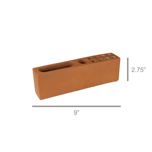 Desk Organizer, Cement - Terra Cotta - Sm