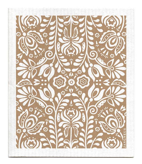 Swedish Dishcloth - Scandi Bloom - Sand: Sand
