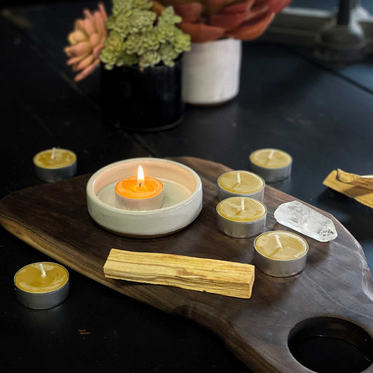 Beeswax Tealite Candle Sunbeam Candle